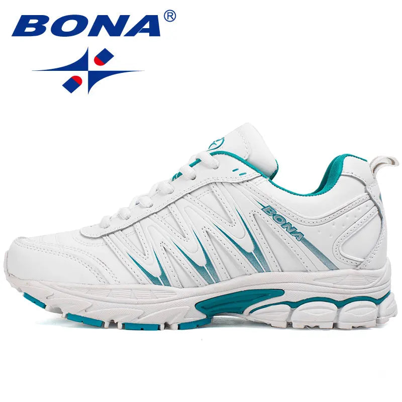 BONA New Hot Style Women Running Shoes Lace Up Sport Shoes Outdoor Jogging Walking Athletic Shoes Comfortable Sneakers for Women